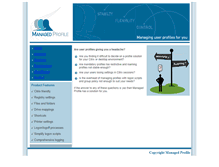 Tablet Screenshot of managedprofile.com